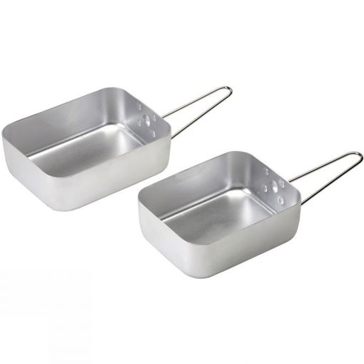 2 pcs Aluminium British Messtin, bowl, bekas, tupperware, cookware, dish, plate, lunch box, washable