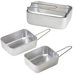 2 pcs Aluminium British Messtin, PTT Outdoor, 2 Pcs Aluminium British Messtin 4,