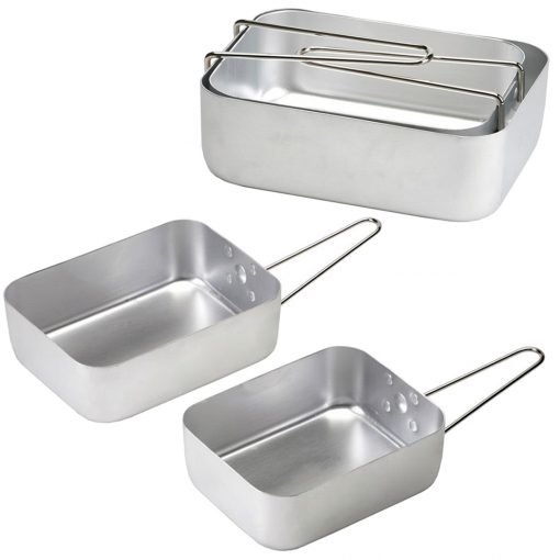 2 pcs Aluminium British Messtin, PTT Outdoor, 2 Pcs Aluminium British Messtin 4,