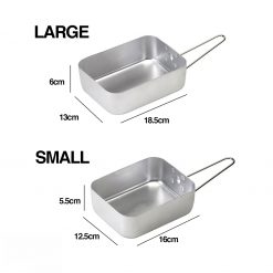2 pcs Aluminium British Messtin, PTT Outdoor, 2 Pcs Aluminium British Messtin sz,