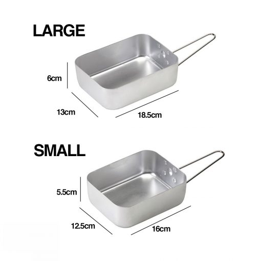 2 pcs Aluminium British Messtin, PTT Outdoor, 2 Pcs Aluminium British Messtin sz,