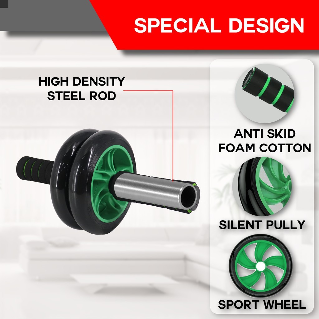 Abs Roller with Double Wheel