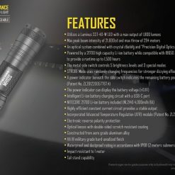 NITECORE MH10S USB Rechargeable Flashlight, PTT Outdoor, H711d3bceb3544dfb82915fed7bb8ca70w,