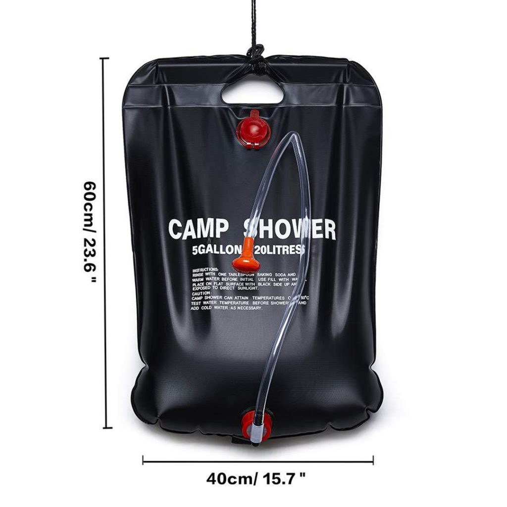 camping bag shower