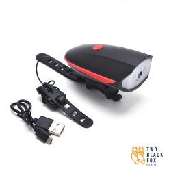 Home, PTT Outdoor, TBF 2 in 1 Bicycle Speaker Lamp with USB Charger Red,