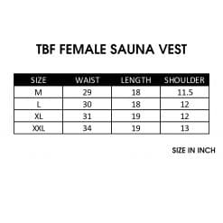 TBF Female Sauna Vest