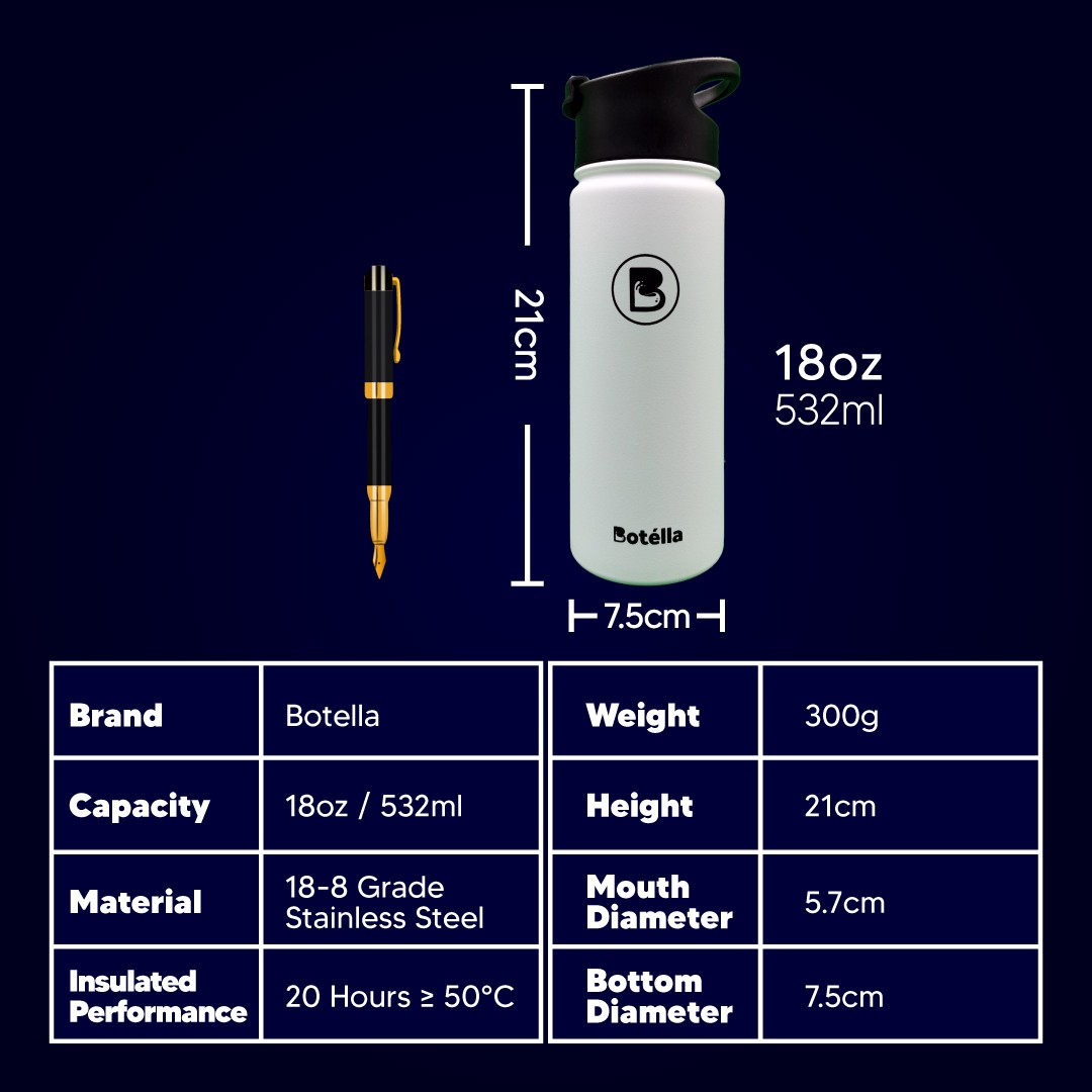BOTELLA 18OZ Bottle with Lid
