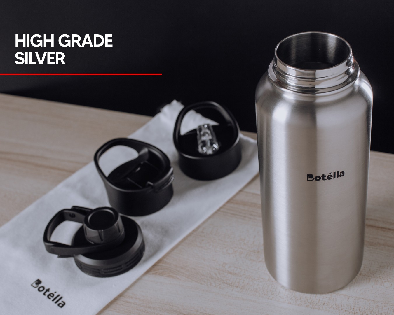 BOTELLA 22OZ Vacuum Flask with Lid : convenient and superb quality