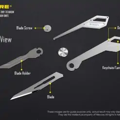NITECORE NTK05 Ultra-Tiny Titanium Folding Keychain Knife