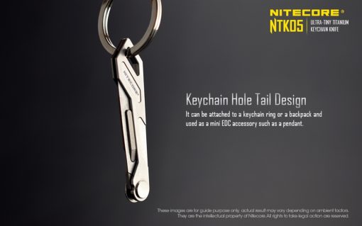 NITECORE NTK05 Ultra-Tiny Titanium Folding Keychain Knife