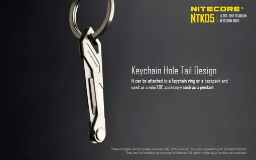 NITECORE NTK05 Ultra-Tiny Titanium Folding Keychain Knife