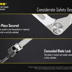NITECORE NTK05 Ultra-Tiny Titanium Folding Keychain Knife
