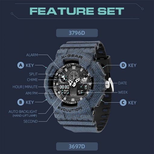 X-Gear Outdoor Sport Watch, PTT Outdoor, X Gear 3796D 5,