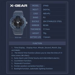 X-Gear Outdoor Sport Watch, PTT Outdoor, X Gear 3796D 6,