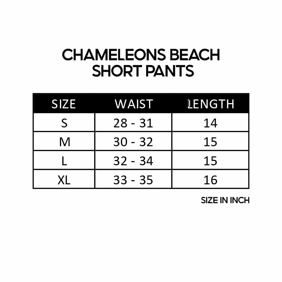 Chameleons Beach Short Pants, short pant, boxer, man, men, pantai, beach, loose, strecthable, getah