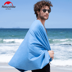 NATUREHIKE Compact Quick-Dry Towel features: Size: 100x300cm Materials: Polyester fiber and spandex Quick-drying towel Lightweight nonshrinking Small and foldable Suitable for bath, swimming, beach and fitness Package includes: 1xNATUREHIKE Compact Quick-Dry Towel