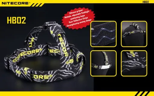 NITECORE Headband HB02 for Flashlight, PTT Outdoor, 20180115084452 82234,
