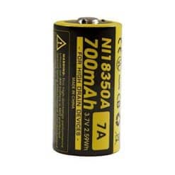 NITECORE IMR 18350 3.7V 700mAh Li-ion Rechargeable Battery, PTT Outdoor, 4 1024x1024,