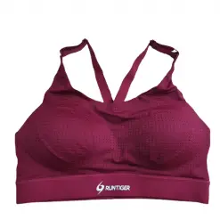 RunTiger Mid-Impact Sports Bra Red