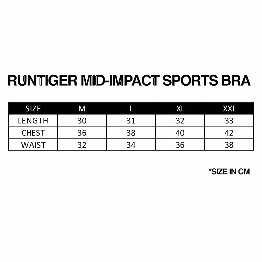 RunTiger Mid-Impact Sports Bra, sports bra, sport bra malaysia, bra sport, high impact sports bra, best sports bra