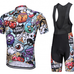 Black Racer Short Sleeve Cycling Jersey Shirt Set, cycling jersey, cycling jersey malaysia, cycling jersey design, cycling jersey online, short sleeve cycling jersey