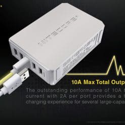 NITECORE UA55 High Speed 5-Port USB Desktop Charging Adapter Hub
