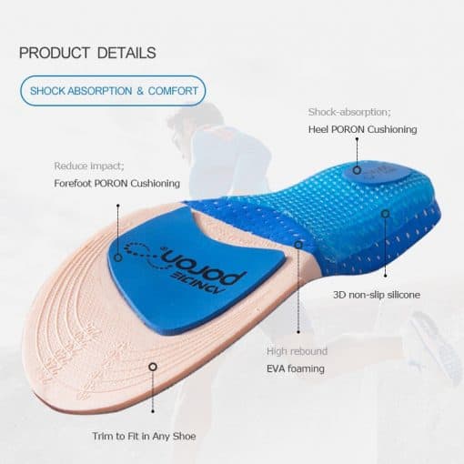 AONIJIE Running Silicone Insoles, PTT Outdoor, Aonijie Running Silicone Insoles3,