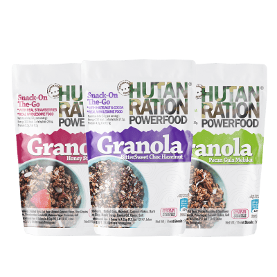 HUTAN RATION Granola Variety Pack, hutan ration, hutan ration granola, hutan ration powerfood
