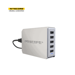 NITECORE UA55 High Speed 5-Port USB Desktop Charging Adapter Hub