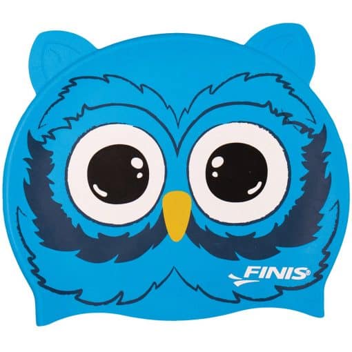 FINIS Animal-Shaped Silicone Swim Head Cap, PTT Outdoor, OWL,