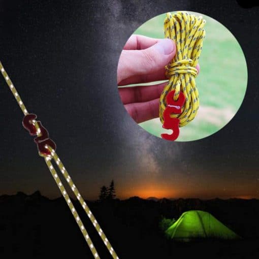 Reflective Fly Sheet Tent Rope Set, PTT Outdoor, Reflective Fly Sheet Rope SetBK14,