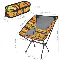 TAHAN Tribalwave Camping Chair, Ultralight Compact Foldable Camping Chair, camping chair, portable camping chair, compact camping chair, low back camping chairs, compact folding camping chairs