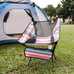 TAHAN Tribalwave Camping Chair, Ultralight Compact Foldable Camping Chair, camping chair, portable camping chair, Size: 11CM x 35Cm in weigh about 0.9KG compact camping chair, low back camping chairs, compact folding camping chairs