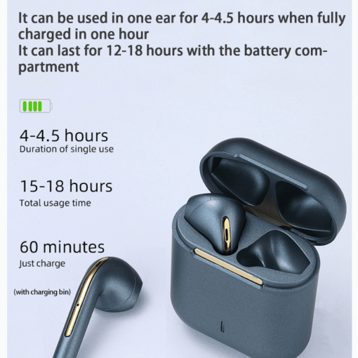 J18 TWS Earbuds with Wireless Charging Case, PTT Outdoor, J18 TWS Earbuds with Wireless Charging Case 2,