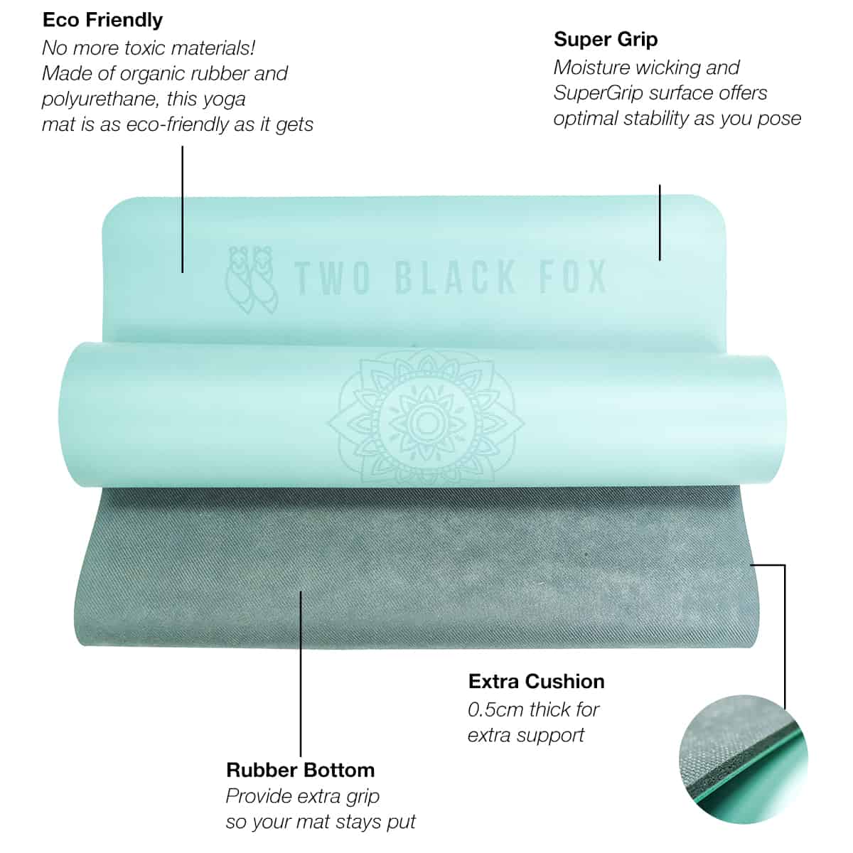 TBF SuperGrip Yoga Mat With Alignment Lines 28 TBF Supergrip Yoga Mat with Alignment Line 5 2