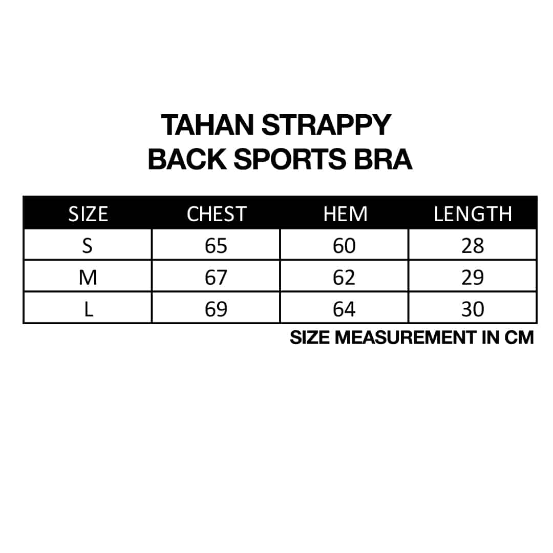 TAHAN Strappy Back Sports Bra,sports bra, sport bra malaysia, bra sport, high impact sports bra, best sports bra