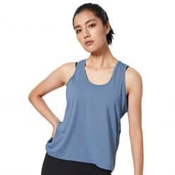 PTT Outdoor Weekend Camping, PTT Outdoor, Tahan Female Loose Fit Quick Dry Tank Top Blue,
