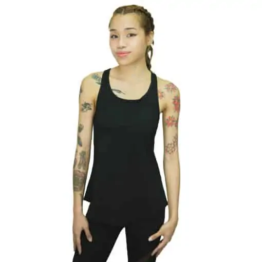 TAHAN Racerback Performance Tank, PTT Outdoor, Tahan Racerback Performance Tank Black 2,
