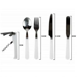 TAHAN Stainless Steel Portable Cutlery Set, PTT Outdoor, TAHAN Stainless Steel Portable Cutlery Set 3,