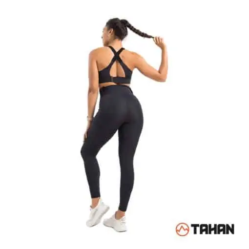 TAHAN Elite Performance Zip-Front Sports Bra, PTT Outdoor, Tahan Elite Bra Black,