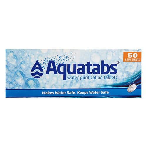AQUATABS WATER PURIFICATION TABS 8.5MG 5X10S Main