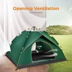 Instant Pop-up 2P Camping Tent, pop up tent, best pop-up tent, instant up tent, 4 man tent, beach tent, khemah, convenient, comfortable, breathble oxford tent, uv protection tent, sun screen, windprood, flysheet, outer tent, inner tent, 3 way tent, spacious space, large tent, family tent, easy tent, portable tent, lightweight tent, ringan, ruang, besar, canopy, Instant Pop-up 4P Camping Tent