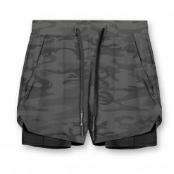 Men’s 2-in-1 Running Shorts with Liners, boardshorts, board shorts, beachwear, beach shorts, swim shorts, short pants, boxer, spendex