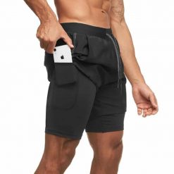 Men’s 2-in-1 Running Shorts with Liners, boardshorts, board shorts, beachwear, beach shorts, swim shorts, short pants, boxer, spendex