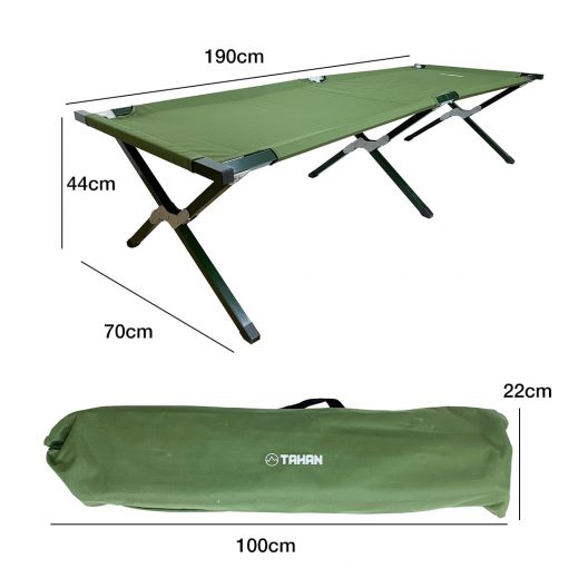 TAHAN Camping Cot, chair, long, table, camping, bed, ground, keep cool and warm, mattress, tent, shelter, cover mat, clothing folding mat, iron, pipe, bed