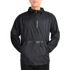 WOSAWE Hooded Windbreaker, raincover, top, cardigan, jacket, mens wear, men wear, man, women, woman, unisex, casual, windproof, water resistant, baju sejuk, winter soldier, hood, tutup kepala, raining, rainy, outer wear