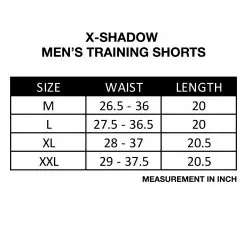 X-SHADOW Men’s Training Shorts, rugby, shorts, pants, fitness, wellness, mens wear, men, man, apparels, boxer, spendex