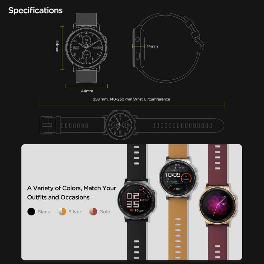 ZEBLAZE GTR2 Smartwatch 10 ZEBLAZE GTR2 Smartwatch, smart watch, jam tangan pintar, android, ios, smartwatch apps, running watch, cycling watch, jam, watches, men watch, unisez watch, rubber silicon, apple watch, samsung watch, zeblaze, lenovo, oppo, waterproof, water resistance, resistant, outdoor watch, GTS 2, GTR, fun keep, compatible, lightweight