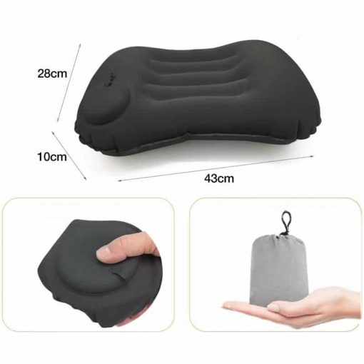 Inflatable Pillow with Built-in Press Pump, air cushion, sleeping pad, sleeping pillow, travel pillow, airplane pillow, neck pillow, inflatable pillow,  inflatable travel, pillow inflatable camping pillow, blow-up pillow self-inflating pillow