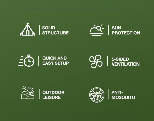 Instant Pop-up 6P Tent, PTT Outdoor, Instant Pop up 6P Tent 5 2,